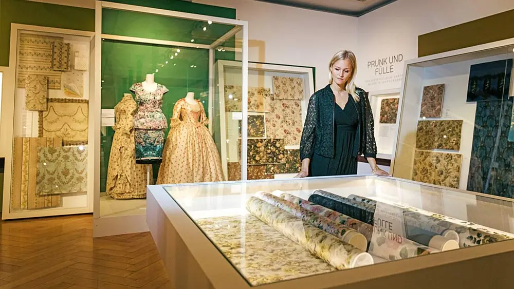 Das Textilmuseum St. Gallen liegt an der Route des Textilwegs