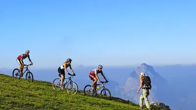 Fahrradfahren in Stoos-Muotatal