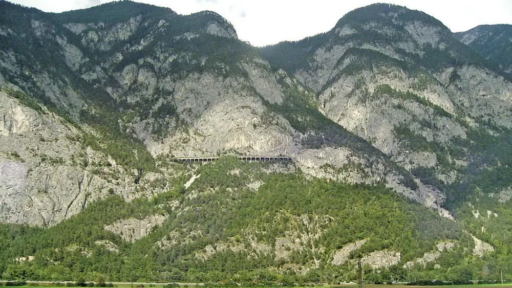 Blick auf die Martinswand bei Zirl