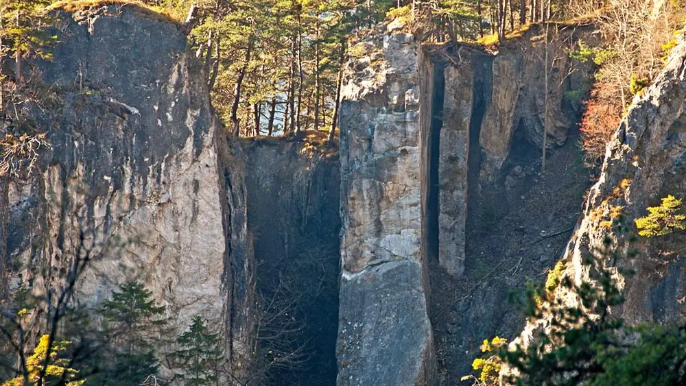 Blick in die Ehnbachklamm bei Zirl