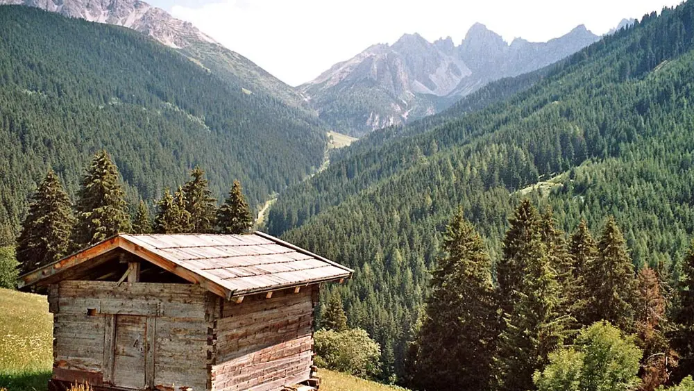 Blick vom Adelhof auf die Axamer Lizum