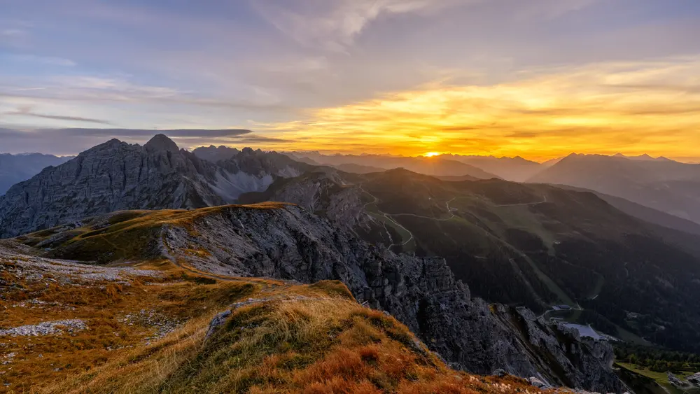 Nockspitze mit Blick Richtung Axamer Lizum