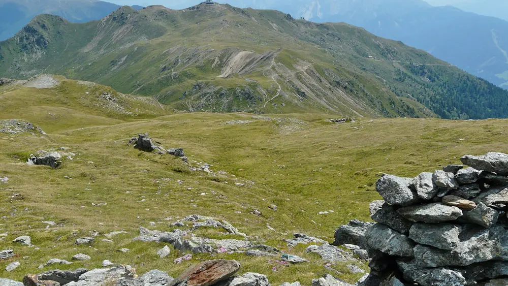 Blick auf den Thurntaler vom Hochrast aus