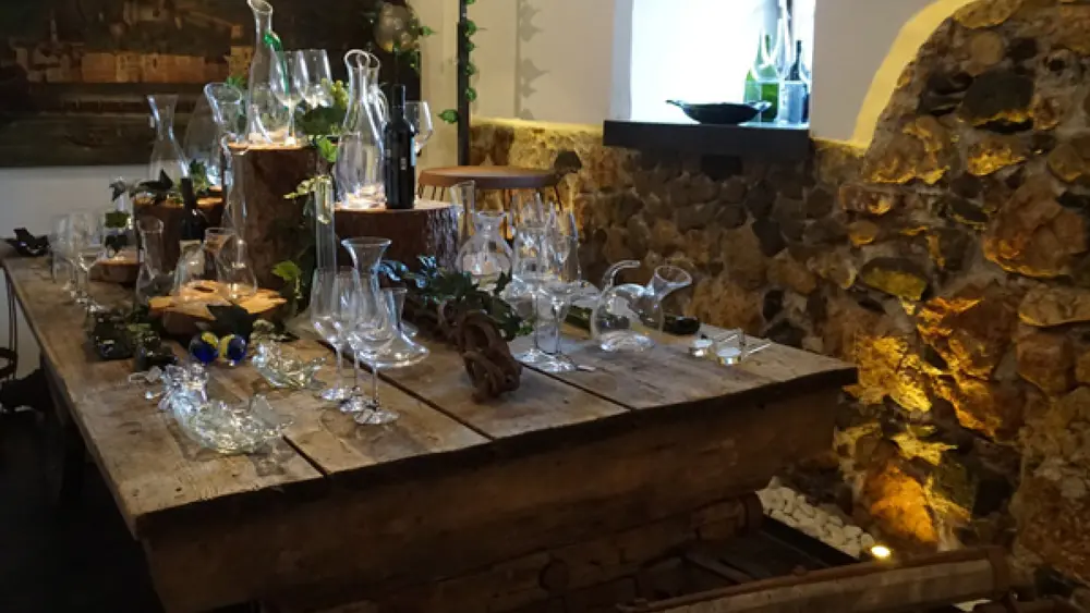 Ein Teil des Repertoires von Kisslinger Kristall Glas