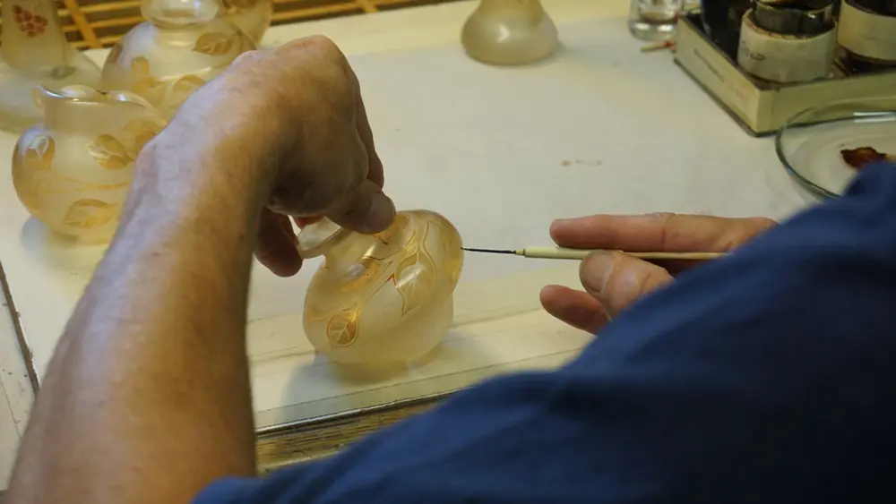 Glasmalerei bei Kisslinger Kristall Glas