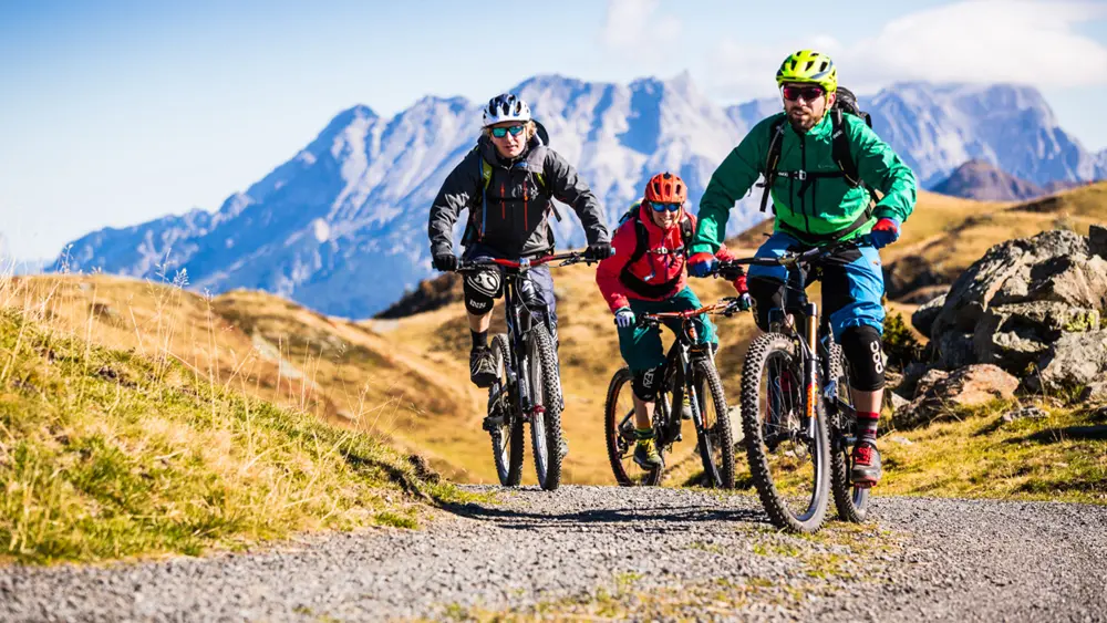 Mountainbiker in Saalbach Hinterglemm