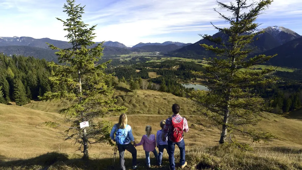 Blick auf den Wildensee vom Kranzberg aus