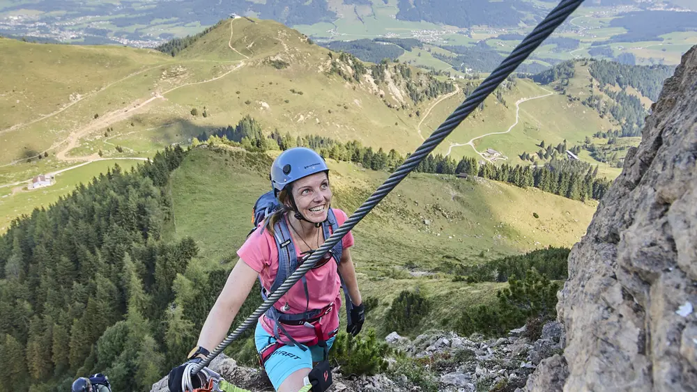 Der Klettersteig Marokka hat eine Schwierigkeit von B/C