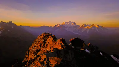 Sonnenaufgangserlebnis am Mont Fort