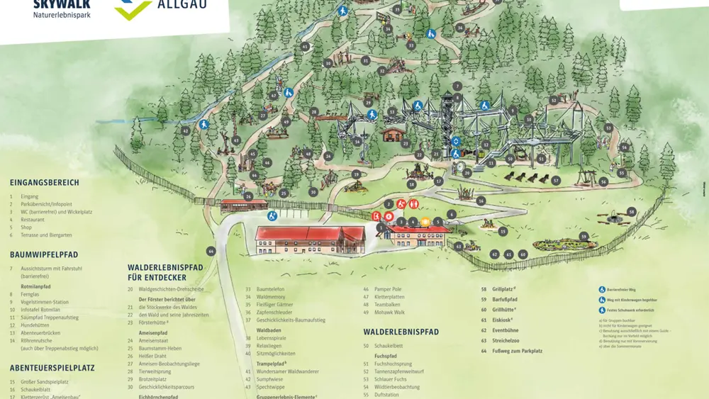 Parkplan Skywalk Allgäu