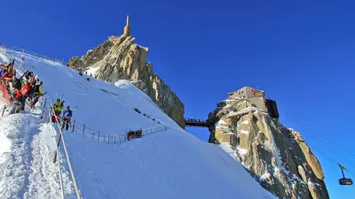 Gipfel des Aiguille du Midi