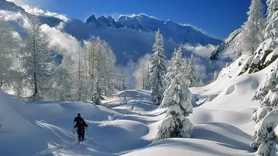 Schneeschuhwandern bei Chamonix