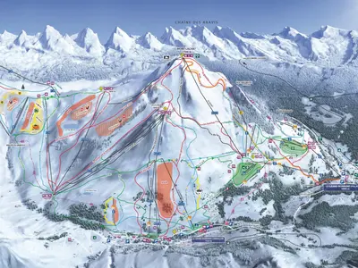 Pistenplan Le Grand Bornand