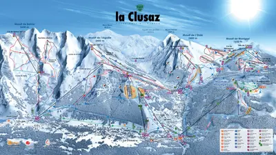 Pistenplan La Clusaz
