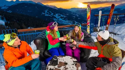 Après-Ski im Skigebiet Les Arcs