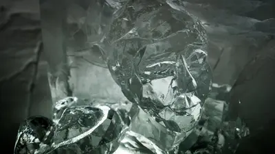 Eiskunstwerk im Ice Cave