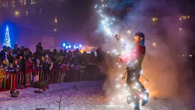 Ski Show in Les Arcs