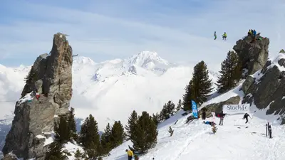 Slackline in Les Arcs