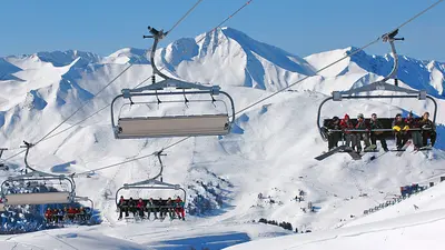 Das Skigebiet von La Plagne 