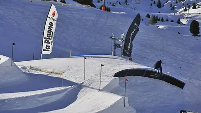 Jumps im Snowpark La Plagne