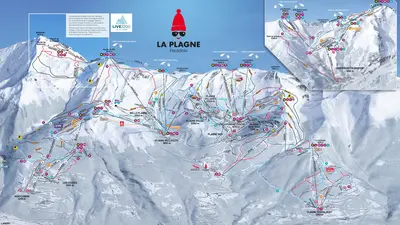Pistenplan La Plagne