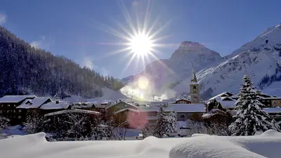 Val d Isère im Schnee