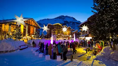 Weihnachtliche Stimmung in Val d Isère