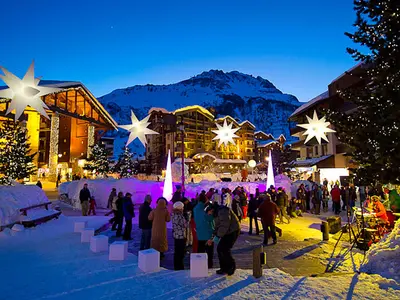 Weihnachtliche Stimmung in Val d Isère © Office du Tourisme Val d Isère