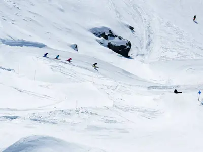 Piste im Skigebiet Les Trois Vallées&nbsp; © Les 3 Vallées / David Andre