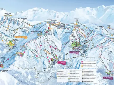 Pistenplan Les Sybelles