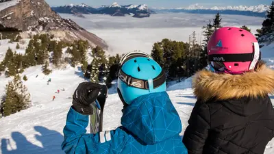 Ausblick im Skigebiet Lans-en-Vercors