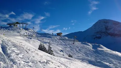 Blick auf die Bergstation