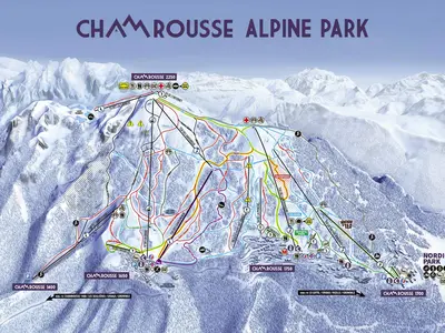 Pistenplan Chamrousse