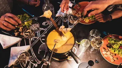 Käsefondue im Restaurant