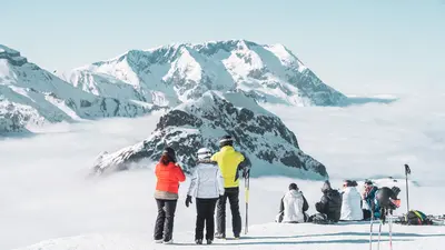 Panoramablick in den Les 2 Alpes