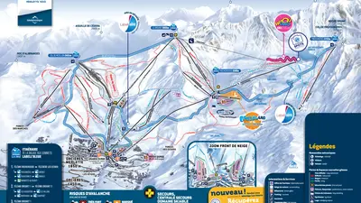 Pistenplan Orcières-Merlette