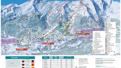 Pistenplan Les Orres