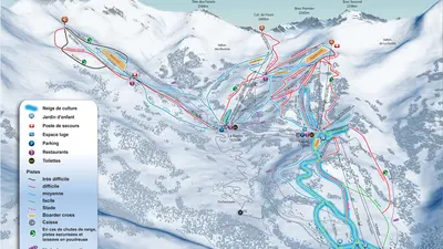Pistenplan Le Sauze