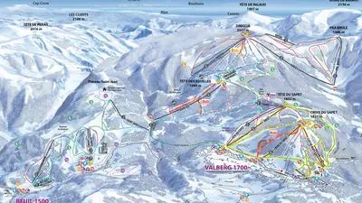 Pistenplan Valberg