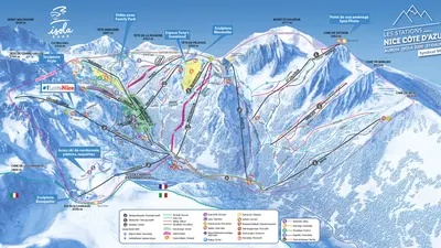 Pistenplan Isola 2000
