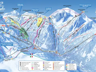 Pistenplan Isola 2000