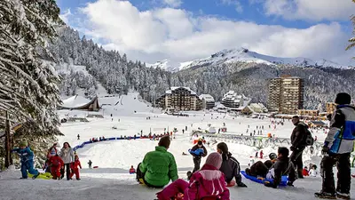 Rodelstrecke im Kinderbereich in Le Lioran