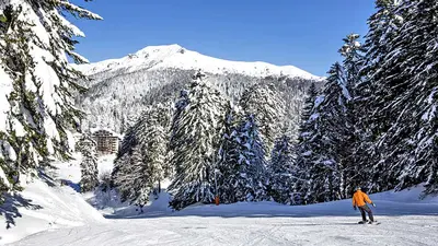 Snowboarder in Le Lioran