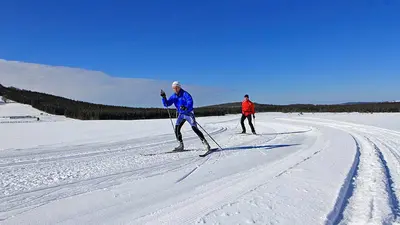 Langläufer in Super Besse