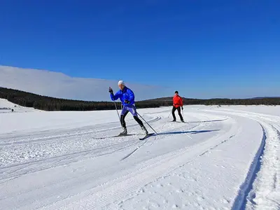 Langläufer in Super Besse © OT Massif du Sancy