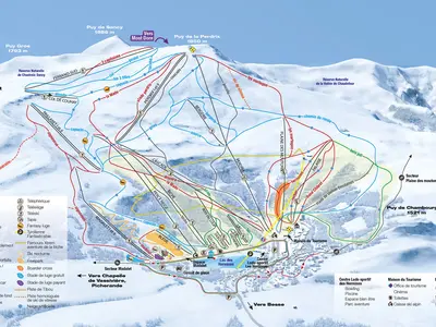 Pistenplan Besse Super Besse