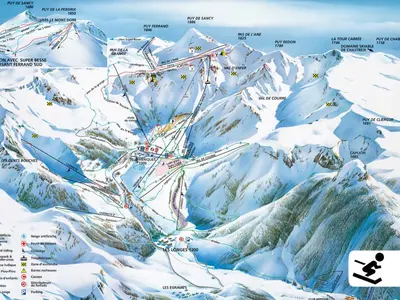 Pistenplan Mont Dore