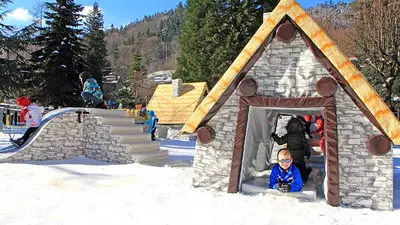 Village des P'tis Gauloises in Mont-Dore