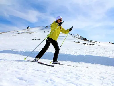 Langläuferin in Mont-Dore am Capucin © OT Massif du Sancy