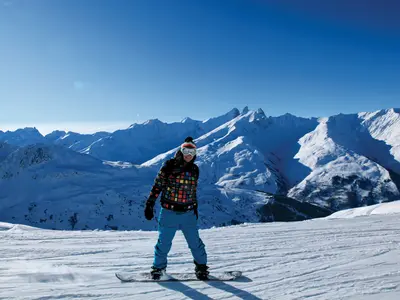Snowboarding in Valloire © Valloire / P. Delannoy